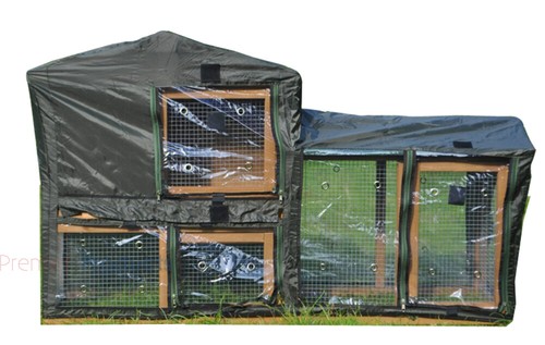 Large rabbit hutch cover - hutch,