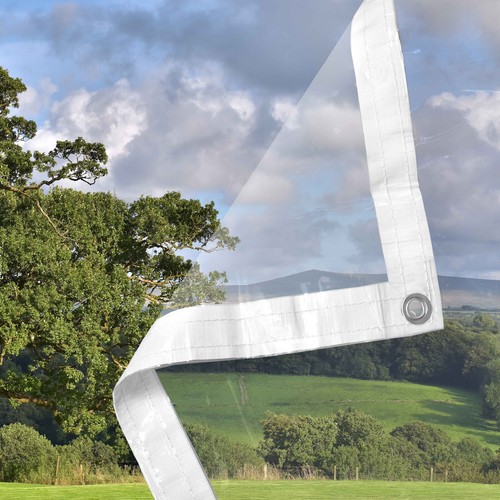 Clear pvc tarpaulin sheet - clear,