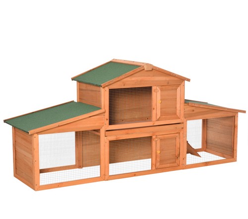 Wooden rabbit hutch tier - wooden, 2