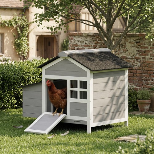 Wooden chicken coop hen - chicken, house