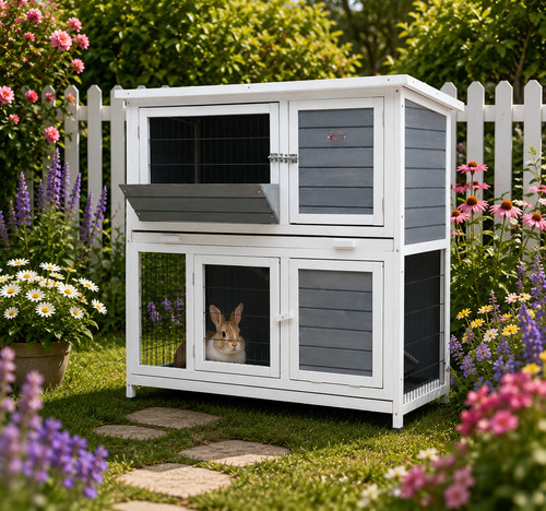 Rabbit hutch hutches run - run, runs
