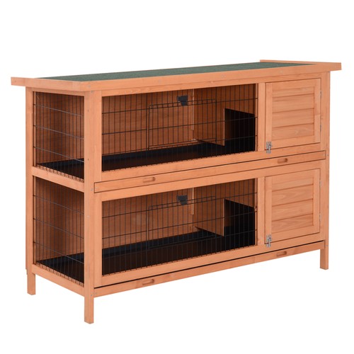 Pawhut rabbit hutch - pawhut,