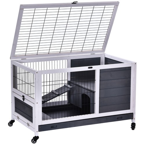 Pawhut rabbit cages guinea - rabbit, cages,