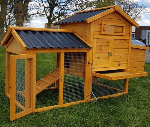Chicken coop run hen - run, house