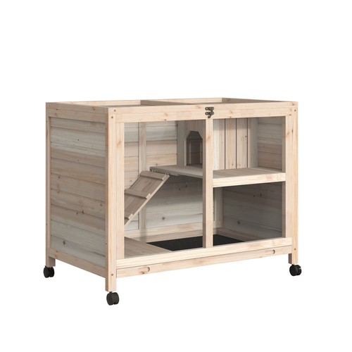 Pawhut rabbit hutch layers - rabbit,