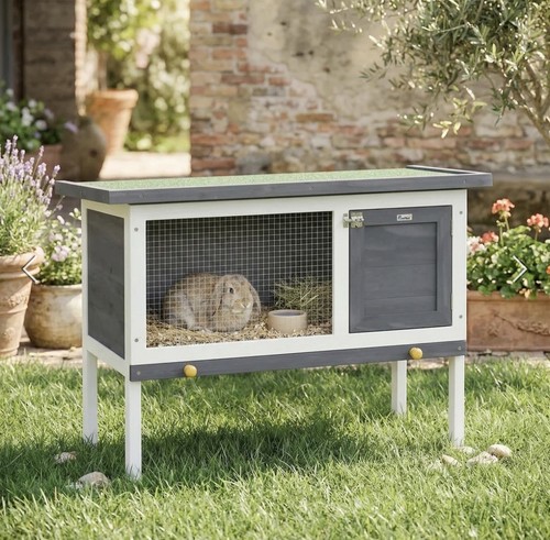 Pawhut rabbit hutch - pawhut,