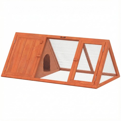 Pawhut outdoor rabbit hutch - pawhut,