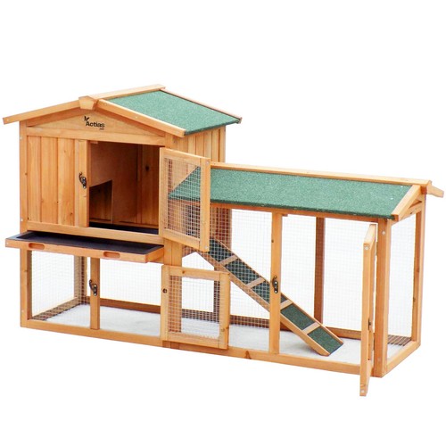 Wooden pet rabbit - wooden,