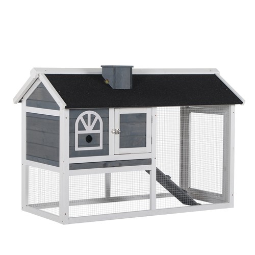 Pawhut rabbit hutch guinea - pawhut, hutch,