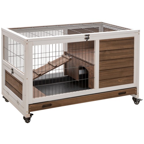 Pawhut rabbit cages guinea - pawhut, cages,