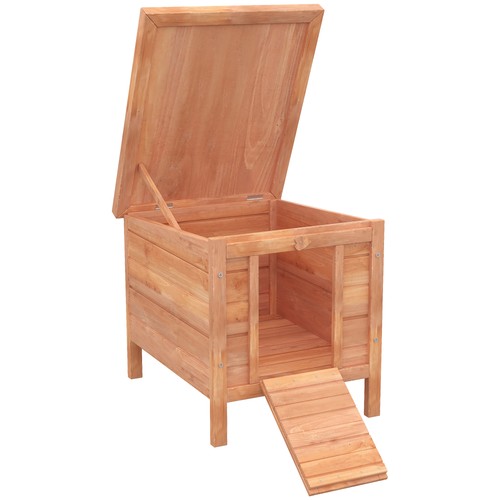 Pawhut rabbit hutch - hutch,, bunny