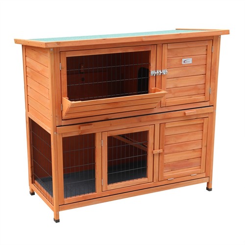 Rabbit hutch 4ft guinea - rabbit,